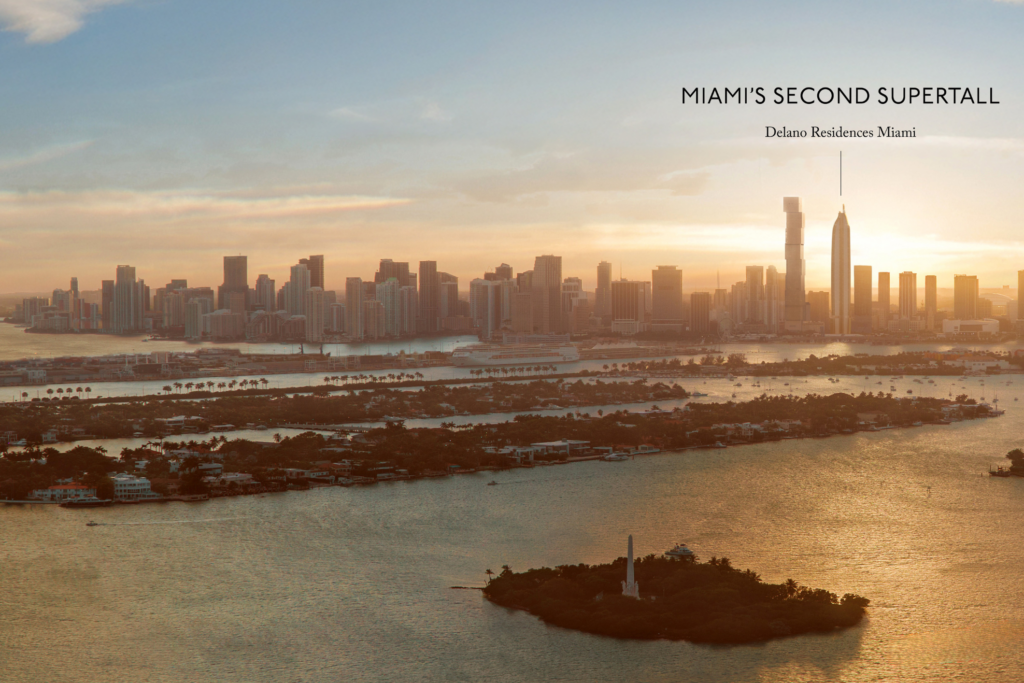 Marketing aerial: Miami's newest supertall tower